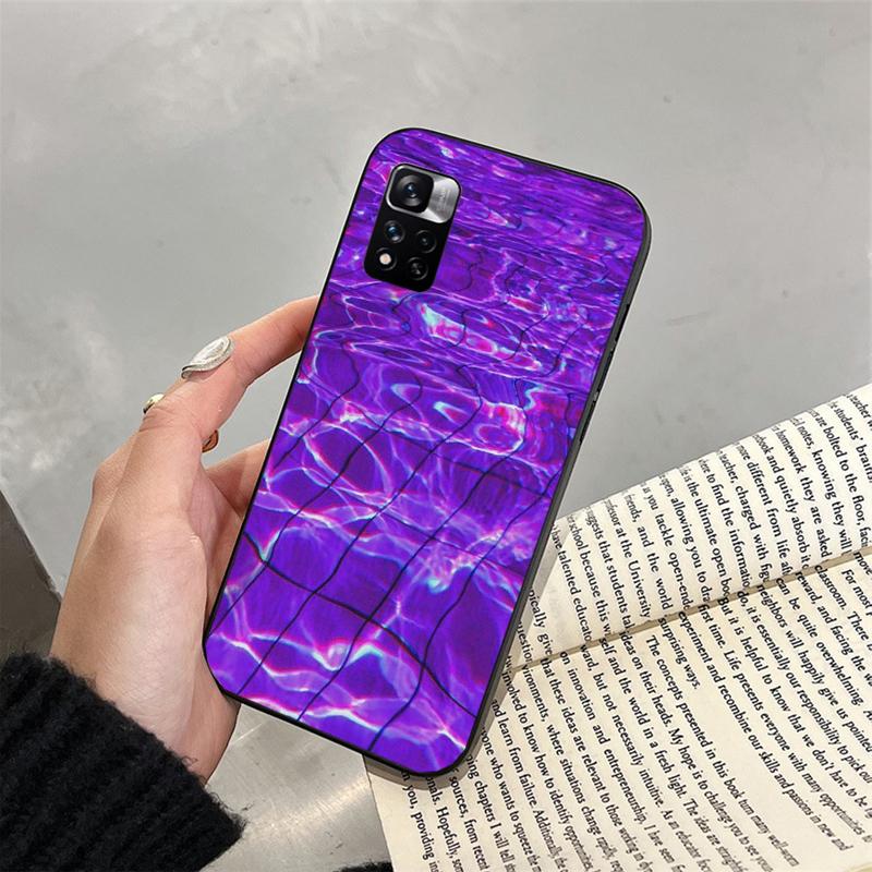 Phone Case For Xiaomi Redmi Note 13 12 11 10 Pro 12S 11S Redmi 13C 10 A1 A2 A3 Aesthetic Purple Case