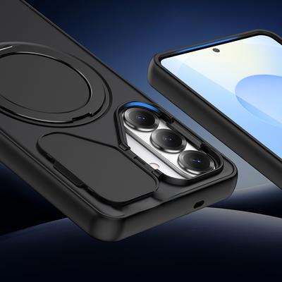 360°Rotating Bracket Magnetic For Magsafe Case For Samsung S26 Edge S25 S24 Ultra Plus A57 A37 A17 A07 Fold Camera Protect Cover