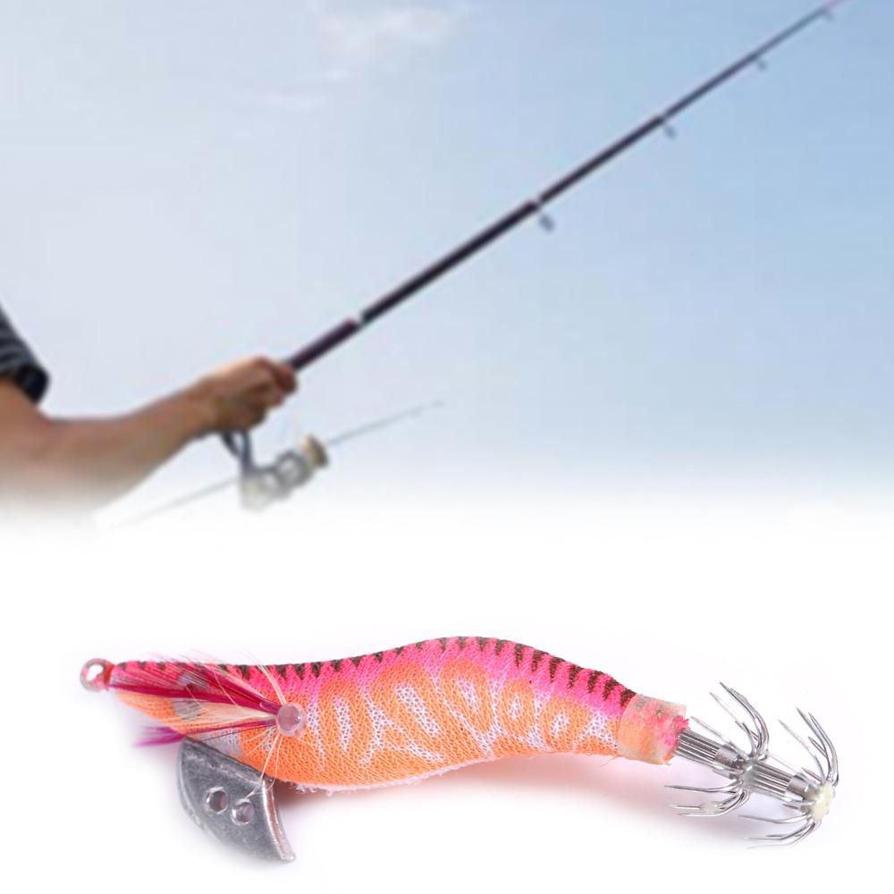 4Pcs Glow Shrimp Jig Multicolor Fishing Lures Durable Luminous Bait  Dawn Fishing