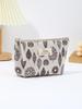 Multifunctional 3D Linen Makeup & Coin Bag with Large Capacity