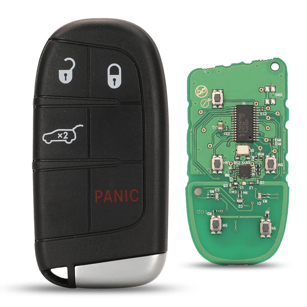 Jingyuqin M3N-40821302 Smart Card Remote Control Key 433MHz for Dodge Durango 2015-2022 Fob ID46 PCF7953 Chip 2/3/4/5 Buttons