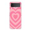 Rose Gold Pink Marble Queen For Samsung Galaxy Z Flip 3 4 5 Hard Folding Clear PC Phone Case For Samsung Z Flip3 Cover Bumper