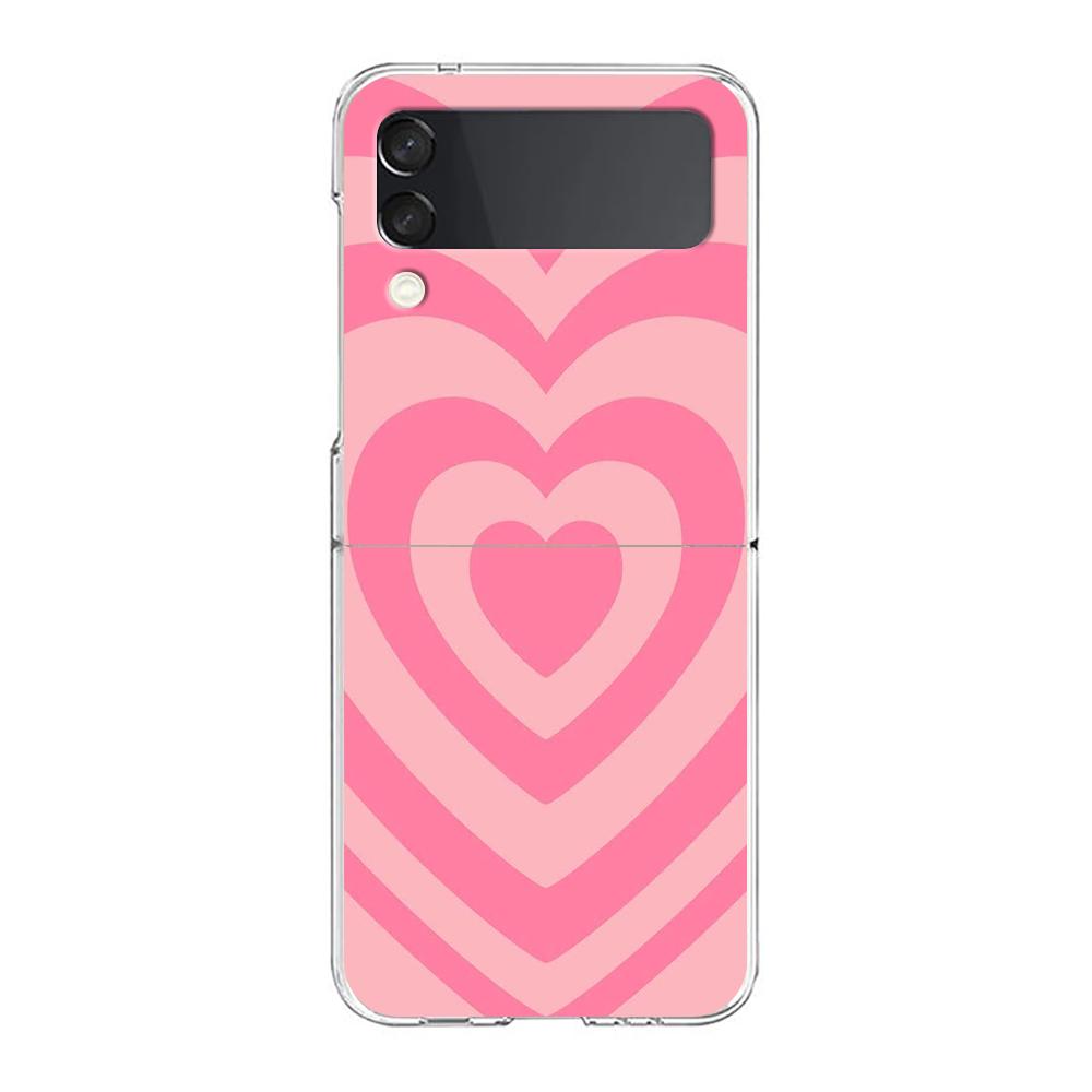 Rose Gold Pink Marble Queen For Samsung Galaxy Z Flip 3 4 5 Hard Folding Clear PC Phone Case For Samsung Z Flip3 Cover Bumper