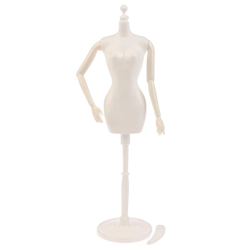 1:6 Doll Mannequin Coat Hanger Dollhouse Doll Skirt Support Wedding Mannequin Stand Humanoid Model Toy Doll Gown Display Form