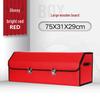 Leather Car Trunk Storage Box with Logo - Multifunctional Folding Organizer