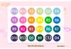 Pinbeads Fusion Beans Refill Pack: All-Color Series, 1000 Beads (2.6mm) for DIY Puzzle Crafting