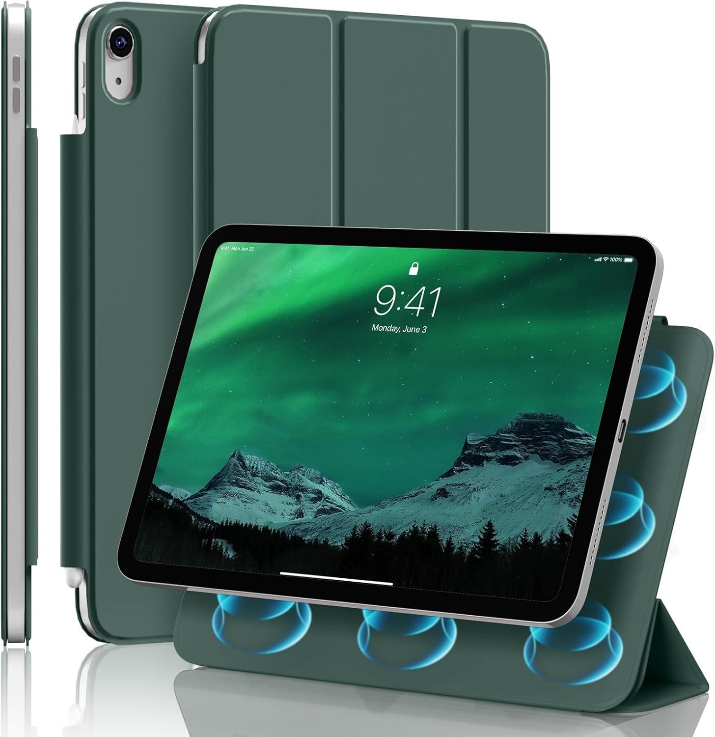 ZOYU voor iPad A16 10/11e Ultra-Slank & Licht, Sterke Magnetische Bevestiging Hoes, iPad Pro 11 12.9 Air 4/5e 11/13 Mini 6/7e Cover iPad Mini Pro 2024
