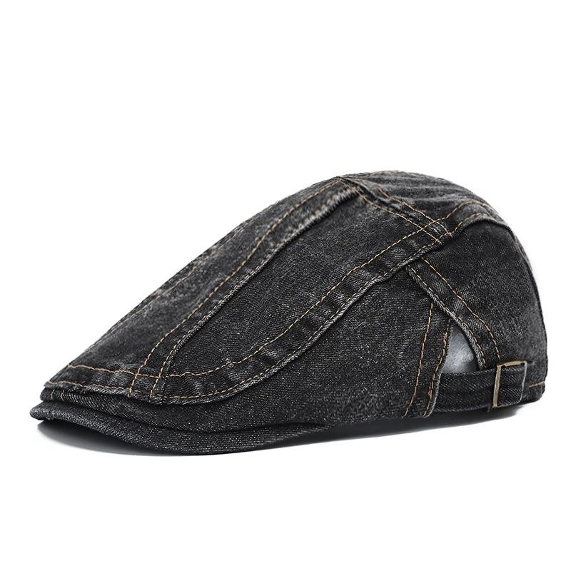 Japanese-Style Denim Newsboy Cap For Men Fashion Retro Hat Versatile Korean-Style Beret Casual Newsboy Cap For Women Trendy
