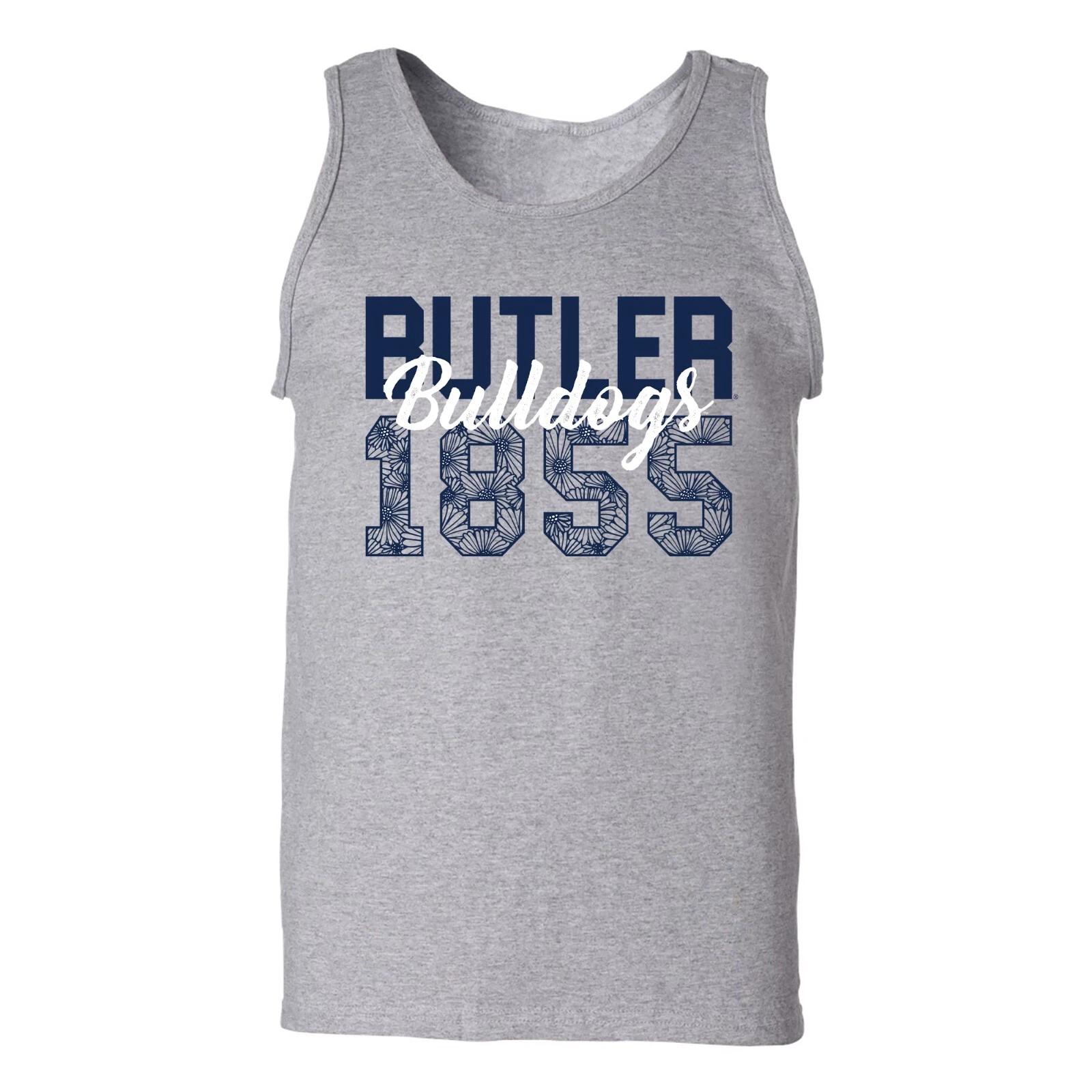 Butler Bulldogs Flower Power Tank Top - Sport Grey S