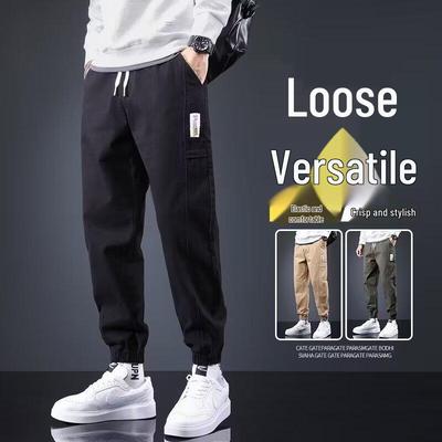 Versatile Men's Loose Straight-Leg Casual Joggers - 2025 Trendy Hong Kong Style