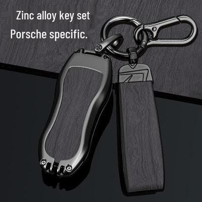 Porsche Macan, Cayenne, Panamera, 718/911 Full Wrap Key Shell Case & Chain