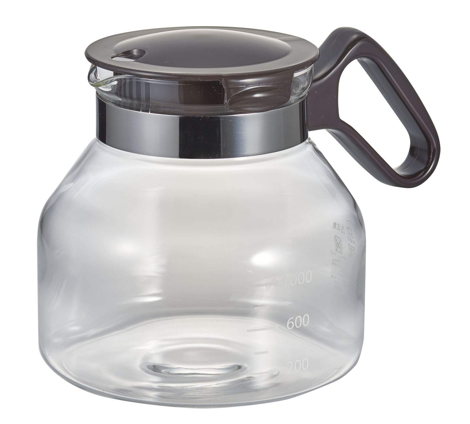 

Стеклянная кастрюля Bestco Brown 2WAY Style HARIO, сделана в Японии, 1,5 л, для горячей и холодной воды MA-412