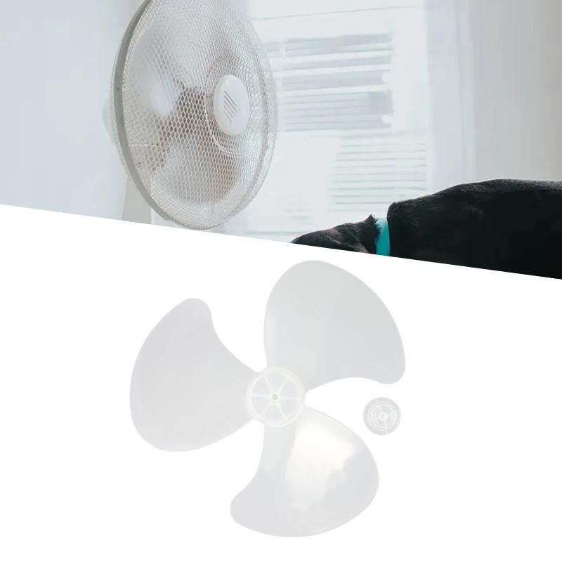 1 Set Electric Fan Diy Accessories Big Wind Plastic Fan Blade 3 Leaves For Midea And Other 16Inch 400Mm Fans Parts