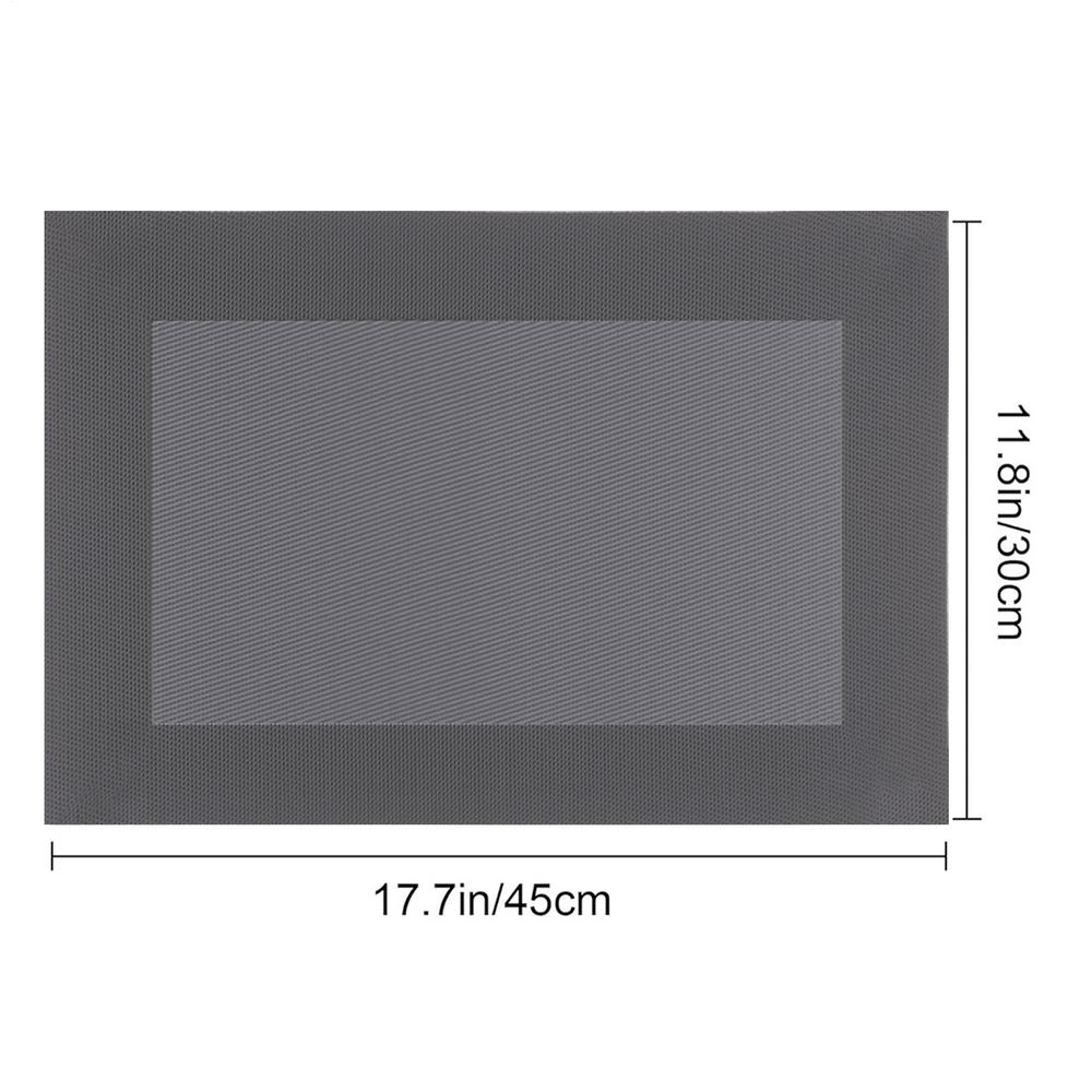 

Dinner Placemat Heat-Resistant Rustic Rectangle Heat Resistant Placemat Plate Mat For Home Restaurant Tabletop Countertop жовтий