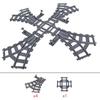 Creative Expert Ideas City Train Single Slip Switch R40 Crossings Rails Tracks Bricks Building Blocks DIY Toys Kids Gift