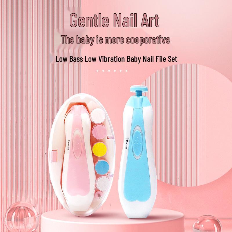 Multifunctional Baby Electric Nail File & Anti-Scratch Clippers Set