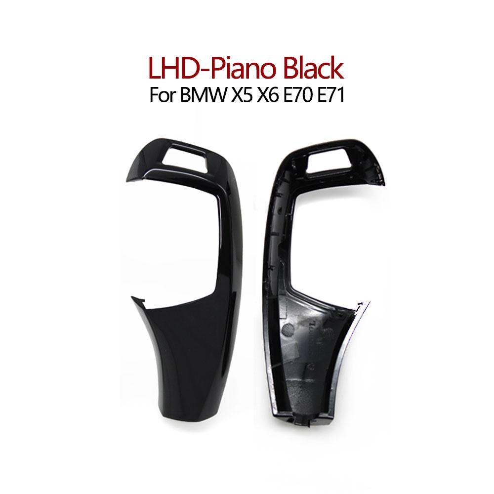 LHD RHD Car Interior Gear Shifter Lever Protect Cover Trim Shift Knob Panel Replace For BMW X5 X6 E70 E71 2007-2013 61319116587