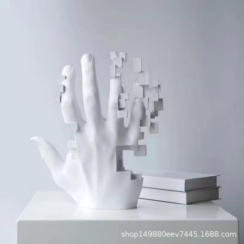 Modern Home Decoration, Studio Art Decoration, Mosaic Palm Decoration