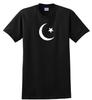Islamic Moon Star Muslim Symbol Shirt Shirt Faith Religious Black White S-5XL