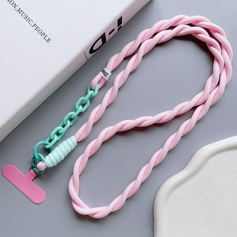 Niedliches Handy-Lanyard Durchmesser Outdoor Universalhülle Acryl Umhängeband Schulter Karten Halsband Clip Hängen Anti-Verlust Handgelenkschlaufe