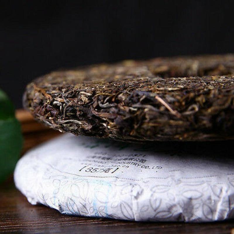 357g China Yunnan Puerh Tea Cake Raw Puer Menghai Sheng Tea Organic Green Food