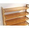 6-Tier Shoe Rack for Entryway, Natural Bamboo Wood Shoe Rack 24 Pairs Shoe Organizer Closet (26.77 x 9.84 x 35.43)(L x W x H)