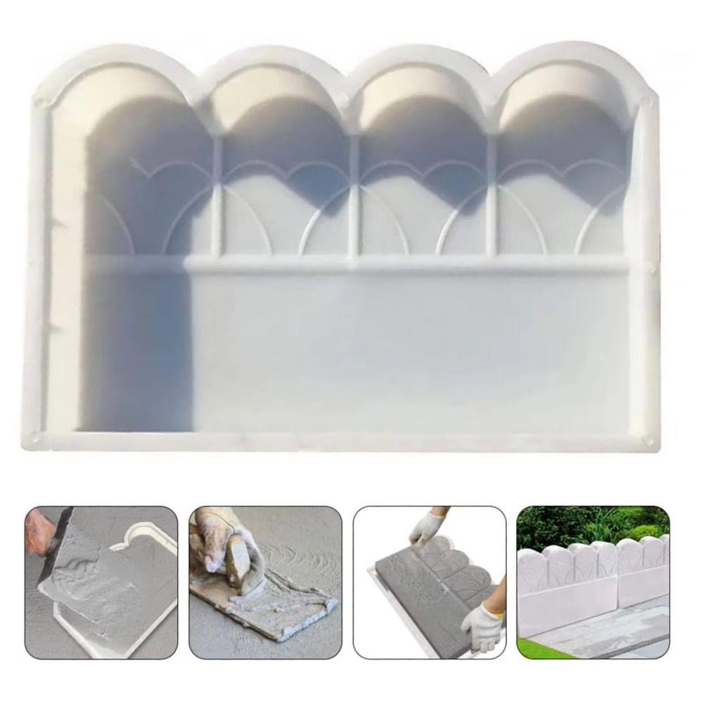 Reusable Garden Fence Mold Plum Blossom Shape Brick Mold DIY Flower Bed Mold Fish Pond