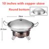 Outdoor Lamp Solid Liquid Restaurant Tableware Stainless Steel Portable Furnace Hotpot Pots Cooking Alcohol Stove Small Hot Pot