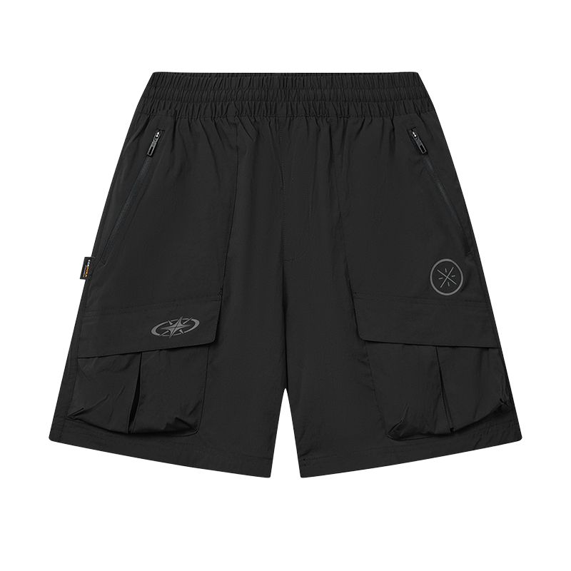 

Li Ning Серия Уэйда Однотонные Мягкие Простые Универсальные Свободные Повседневные Шорты Мужские шорты AKSW055-1 M
