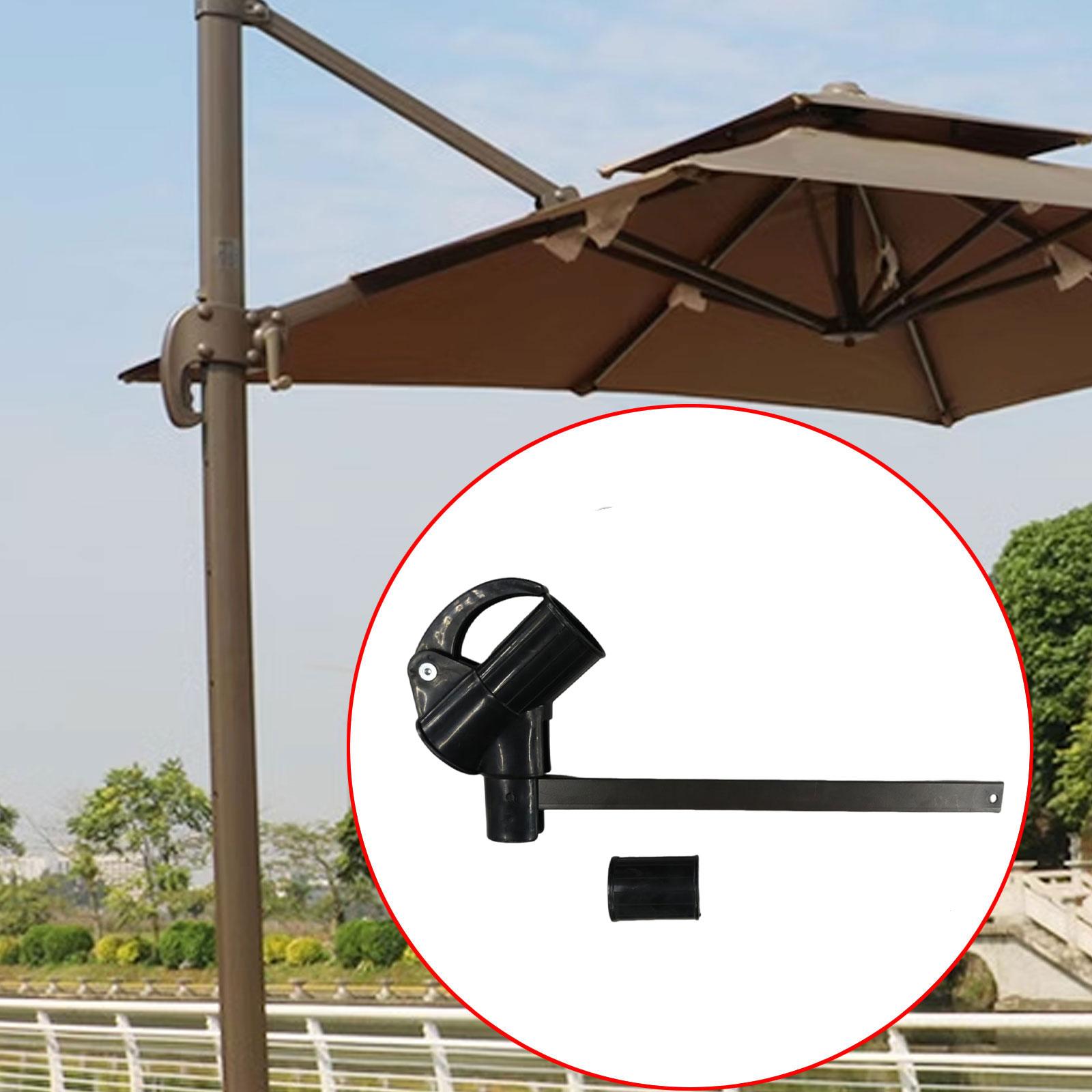 

Patio Umbrella Lifting Handle Heavy Duty Accessories Side Hanging Umbrella Bracket for Outdoor Yard Beach Courtyard Picnic чорний
