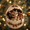 Christmas Tree Hanging Decoration Baby Dragon And Egg Ornament, 2D Flat Acrylic Fantasy Ornament Decoration, Pendant for Xmas Tree, Home Party