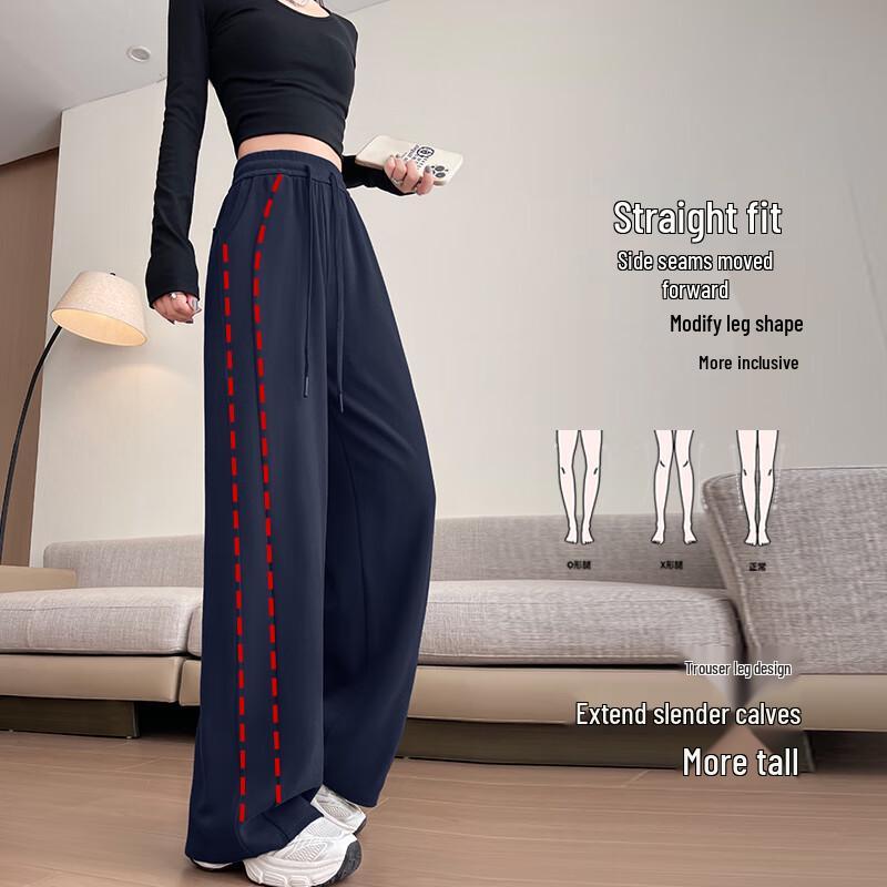 Women's High-Waist Wide Leg Fleece Sweatpants