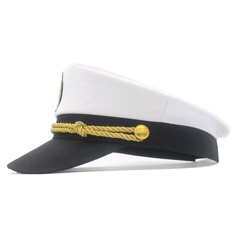 Adult Yacht Sailor Captain Hat Adjustable Men's and Women's Party Hat Makeup Ball Dressing Event Excellent Stylish Accessories