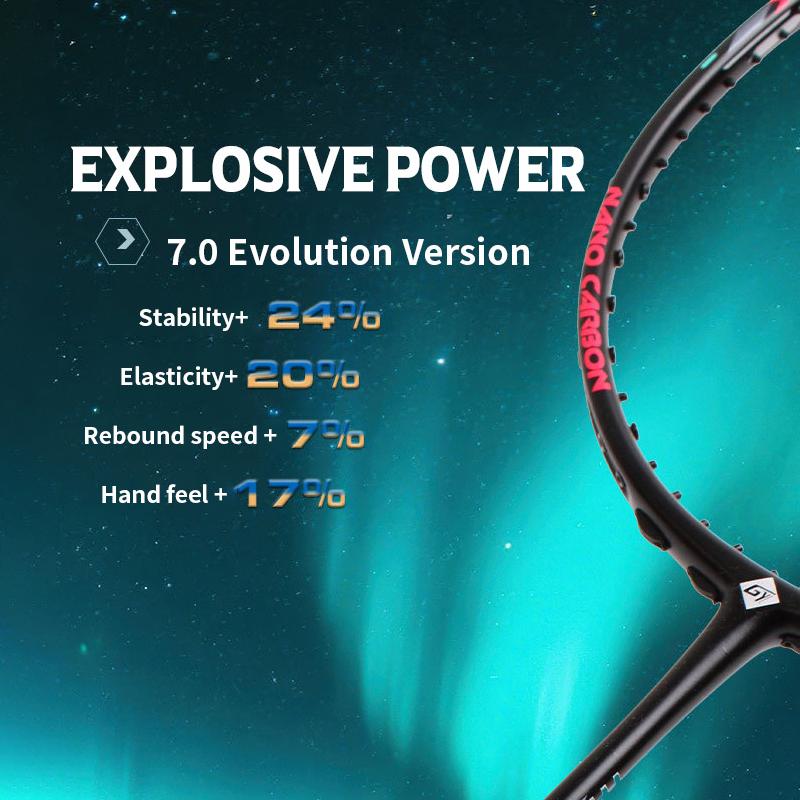 26 LBS badminton racket carbon fiber man woman adult high elasticity durable major Attack racket defense Competition level