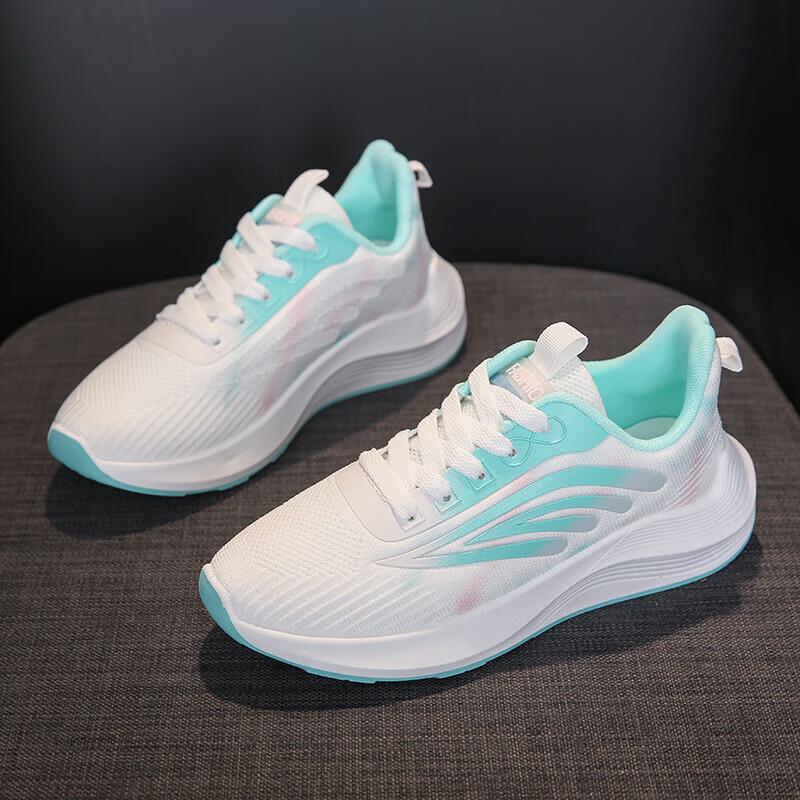 Home Indoor Gym Sports Shoes Women's Professional Silent Skipping Rope Special Shoes Shock Absorption Lightweight Soft Sole Running Shoes