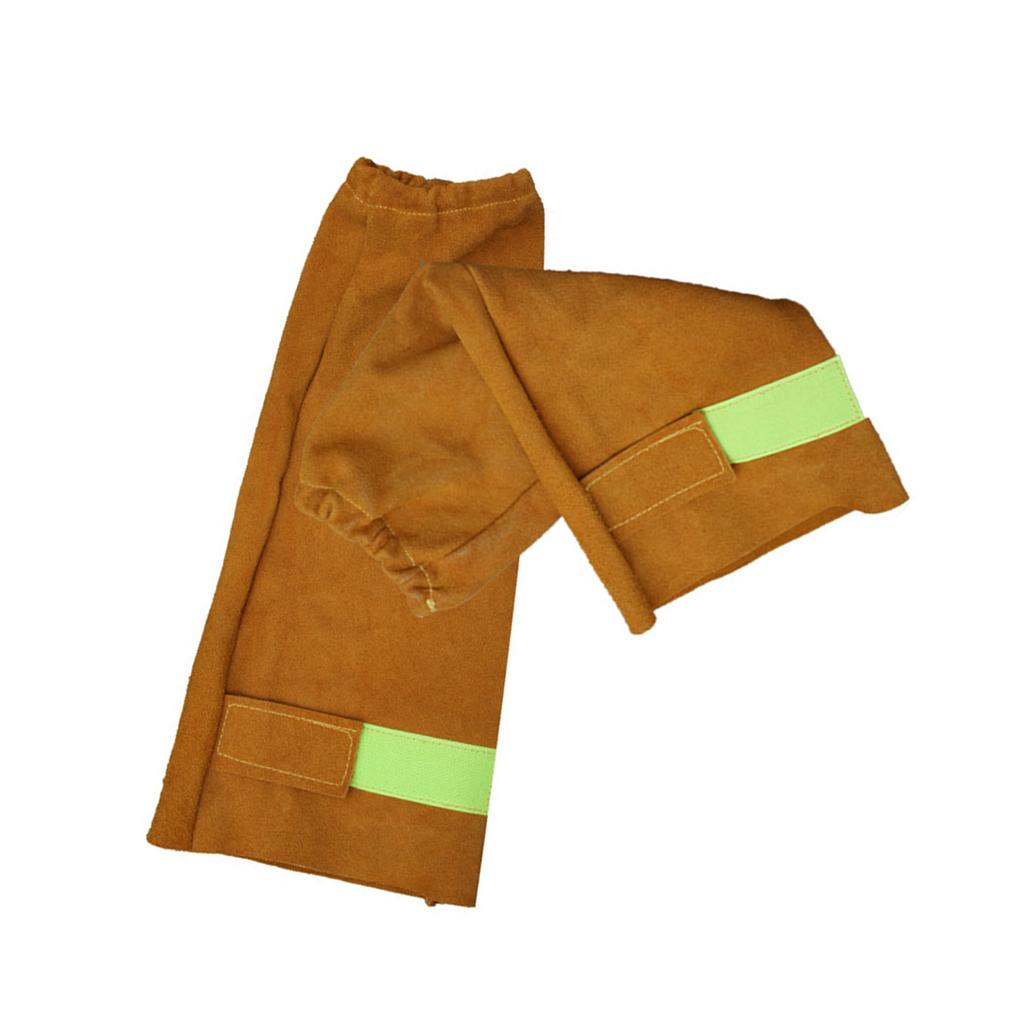 Manchons de bras de soudure pour protections contre la chaleur et le feu Ajustement confortable réglable Vêtements de travail résistants à l'abrasion Usage industriel 2 pièces