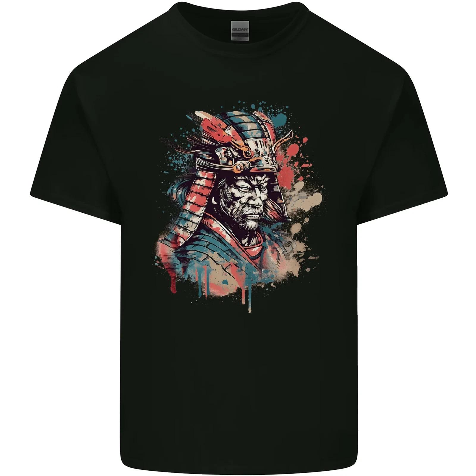 Samurai Elder Fantasy Warrior Bushido Ronin Kids T-Shirt Childrens L