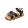 Fashion Cross-tied Sandals for Girls Cool Beach Slids Kids Shoes Boys Classic Black White Child Footwear School Shoe H01105