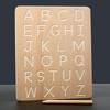 Montessori Wooden Toy: Double-Sided Grooved Calligraphy & Letter Number Board for Early Childhood Education