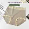 Women's Spring and Autumn High Waist and Abdominal Contraction Cotton Crotch Triangle Briefs