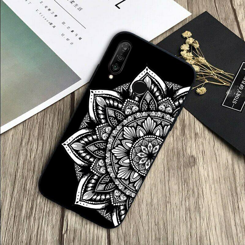 Elegant Mandala Floral Design For Huawei Nova 12s 12i 11i 7i 8i Y73 Y70 Y90 Y60 Y72 Y61 Y91 9 10 SE P30 Pro P40 Lite Case