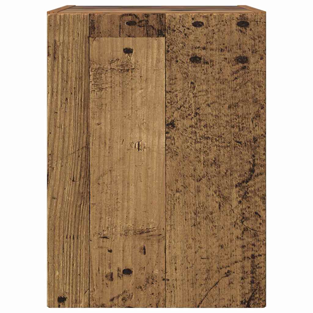Wall Mounted TV Cabinet Reclaimed Wood Look 30 X 31 X 40 Cm Engineered Wood