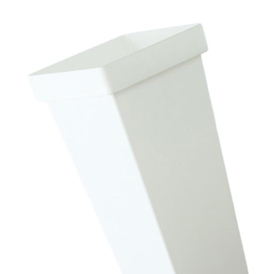 Tall Flower Bucket Modern Plastic Vase Elegant Square Bucket for Cut Flowers Floral Arrangement Home Wedding Party Table Centerpiece