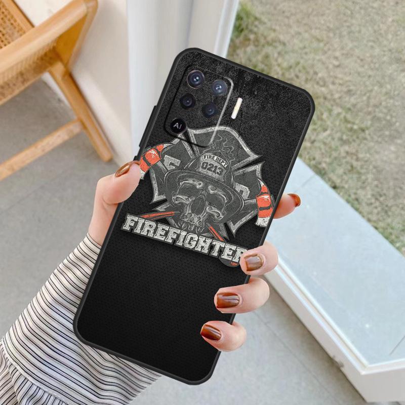 Firefighter Heroes Case For Oppo A18 A78 A98 A38 A58 A60 A80 A40 A96 A76 A16 A94 A74 A54 A15 A17 A57 A77 A5 Pro