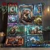 Futuristic Otter Frames 2D Flat Pattern Flannel Blanket, High Quality All Seasons, Home Decor, Warmth and Comfort, Perfect for Christmas Gifts.