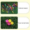 Verstellbarer Tee 10 Stück 38/70/82MM Golf Gestreift Spitze Scharf Kunststoff Ballhalter Trainingshilfe Spike Set Zubehör Golfer Geschenke Robust