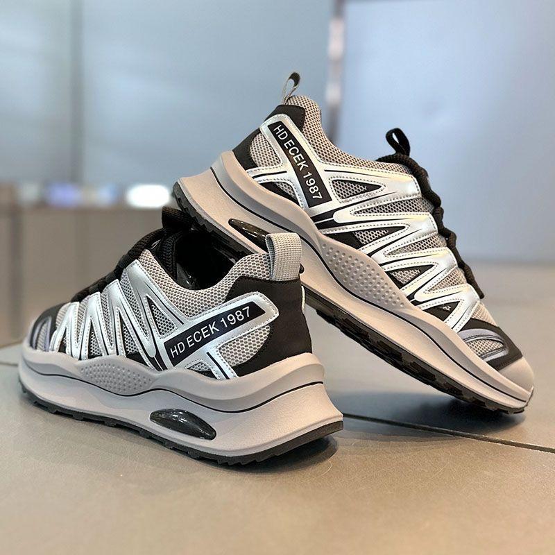 2025 men's shoes spring and autumn low-top soft-soled platform sports shoes Korean version versatile casual dad shoes live stream