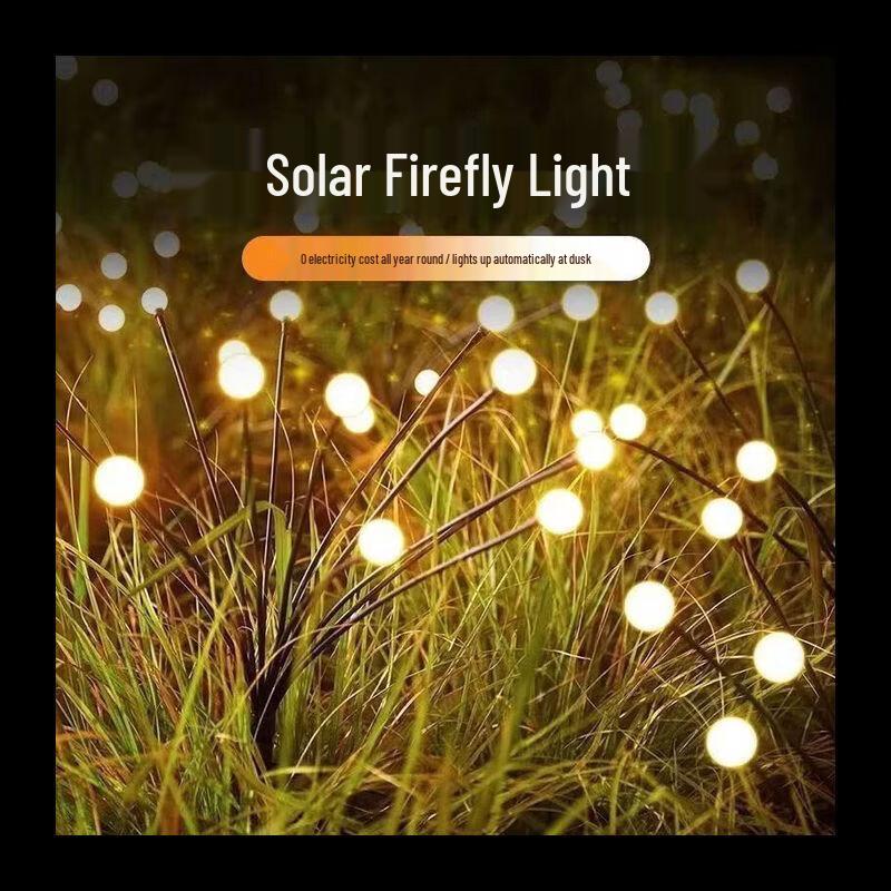 Outdoor Solar Firefly Garden Stake Lights
