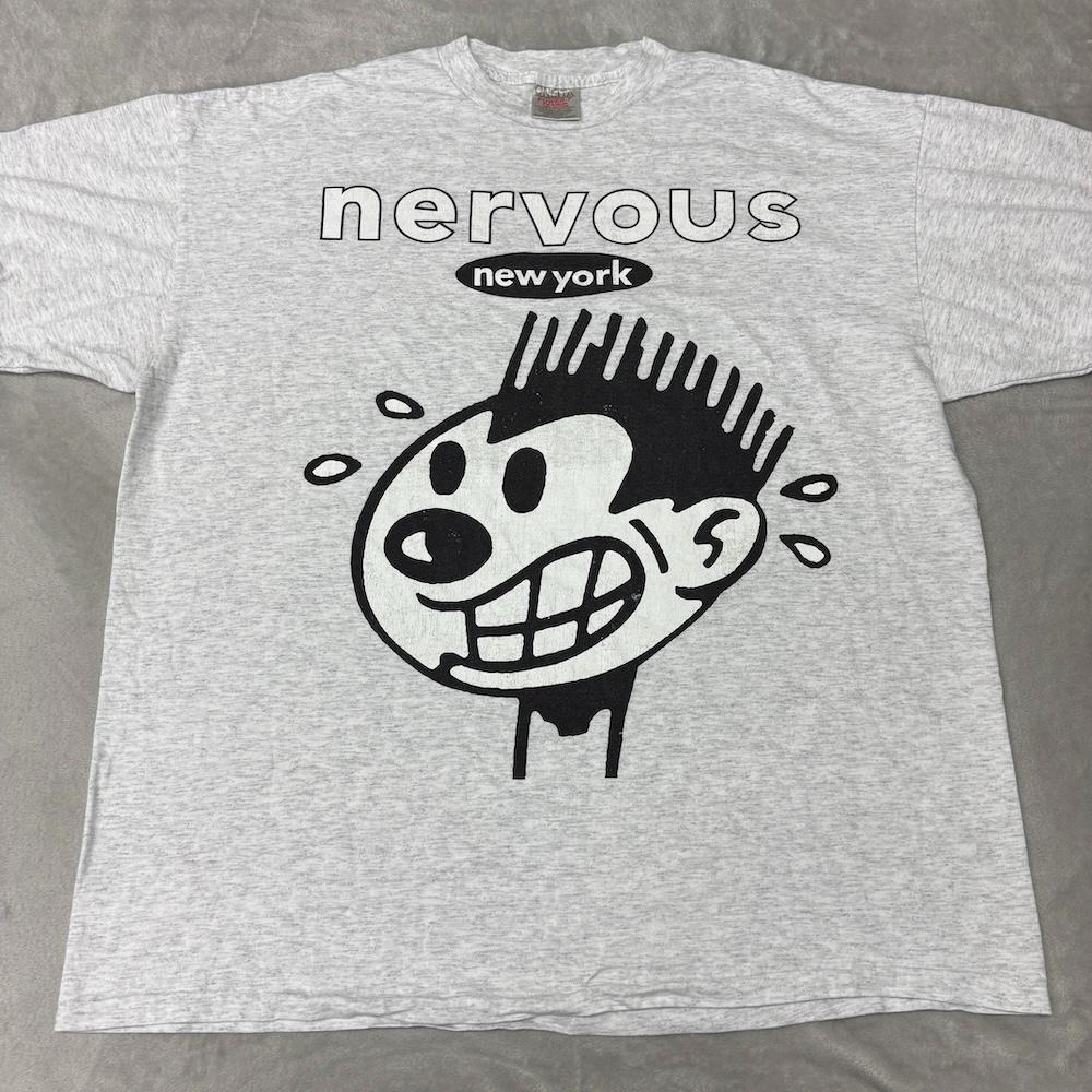 

[USED] 90s Vintage Nervous Records T-Shirt House Techno