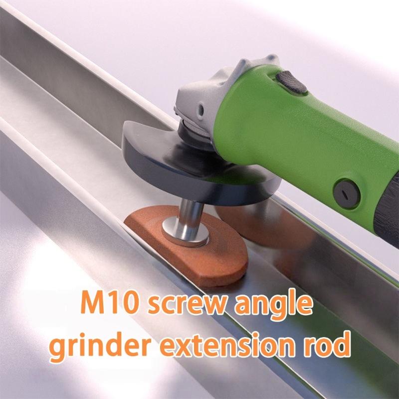 100 Type Angles Grinders Extension Rod with 2pcs Nut For Tight Space Polishing Accessories Precise M10 Thread Design
